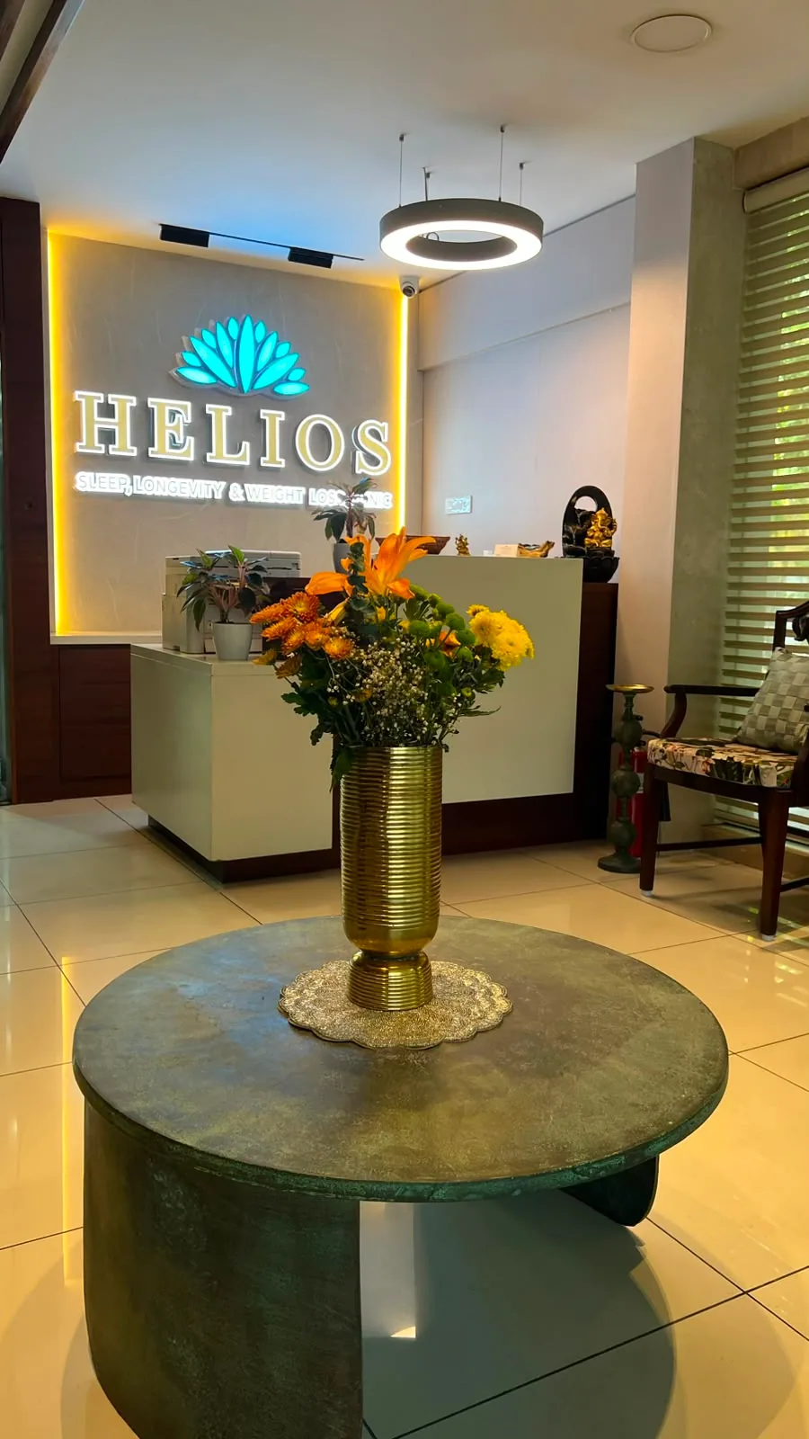 Helios Wellness clinic reception